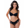 DARING Intimates Culotte Floral Lace Hiphugger Noire